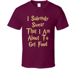 I Swear That I Am About To Get Food Harry Potter Thanksgiving T Shirt