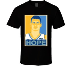 Nikola Jokic Greatest Basketball Player Hope T Shirt