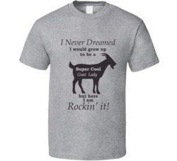 Super Cool Goat Lady Funny Pet Lover T Shirt