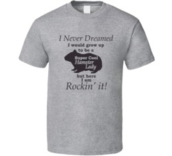 Super Cool Hamster Lady Funny Pet Lover T Shirt