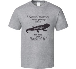 Super Cool Iguana Lady Funny Pet Lover T Shirt