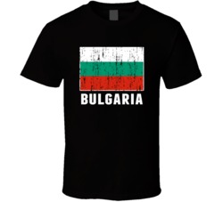 Bulgaria Country Flag Patriotic Distressed T Shirt