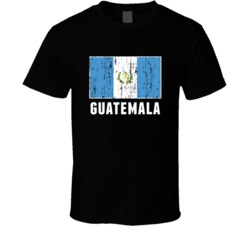 Guatemala Country Flag Patriotic Distressed T Shirt