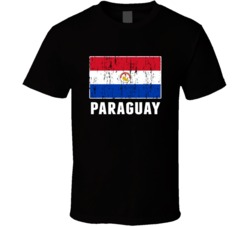 Paraguay Country Flag Patriotic Distressed T Shirt
