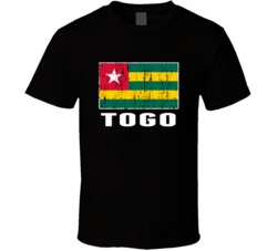 Togo Country Flag Patriotic Distressed T Shirt