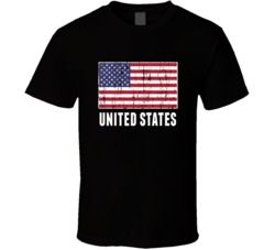 United States Country Flag Patriotic Distressed T Shirt