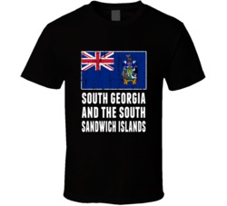 South Georgia And The South Sandwich Islands Country Flag Patriotic Di