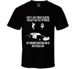 The Blues Brothers Thats Great My Brother Picks Me Up In A Police Car 