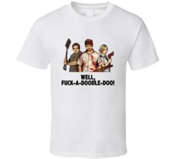 Shaun Of The Dead Shaun Ed And Liz Well Fk-a-doodle-doo Favorite Movie