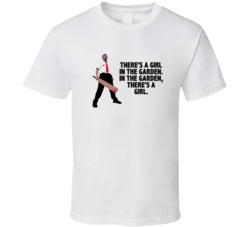 Shaun Of The Dead Shaun With Cricket Bat Theres A Girl In The Garden F
