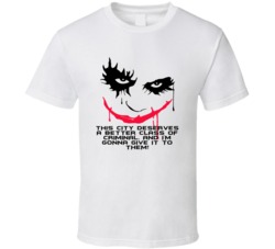 The Dark Knight Joker Face This City Deserves A Better Class Of Crimin