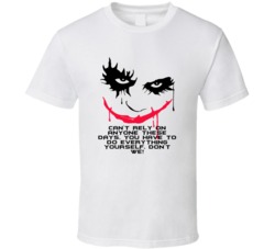 The Dark Knight Joker Face Cant Rely On Anyone These Days Favorite Mov
