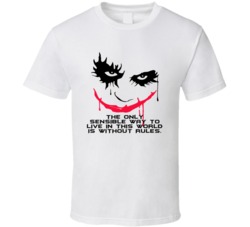 The Dark Knight Joker Face Only Sensible Way To Live In This World Fav
