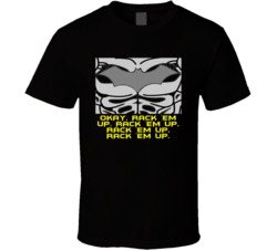 The Dark Knight Batmans Chest Rack Em Up Favorite Movie Quotes T Shirt
