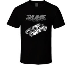 The Dark Knight Batmobile I Know Why Youre Afraid Favorite Movie Quote