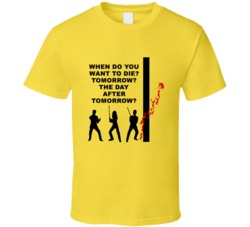 Kill Bill Blood Spatter When Do You Want To Die Favorite Movie Quotes 