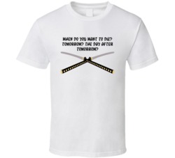 Kill Bill Samurai Swords When Do You Want To Die Favorite Movie Quotes
