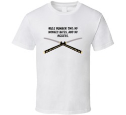 Kill Bill Samurai Swords Rule Number Two Favorite Movie Quotes T Shirt