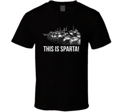 300 Spartan Soldiers This Is Sparta Favorite Movie Quotes T Shirt