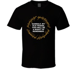 Lord Of The Rings Ring Inscription Gandalf My Old Friend Movie Quotes 