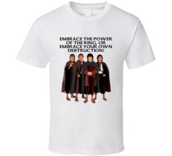 Lord Of The Rings Hobbits Embrace The Power Of The Ring Movie Quotes F
