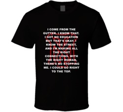 Scarface Tony Montana Logo I Come From The Gutter Favorite Movie Quote