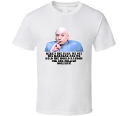 Austin Powers Dr Evil Heres The Plan Favorite Movie Quotes T Shirt