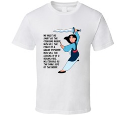 Mulan Fighting We Must Be Swift As The Coursing River Favorite Movie Q