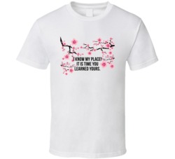 Mulan Cherry Blossoms I Know My Place Favorite Movie Quote T Shirt