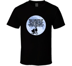 E T Bike Moon Silhouette Could Be A Monkey Favorite Movie Quotes T Shi