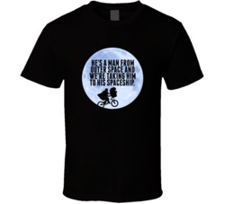 E T Bike Moon Silhouette Hes A Man From Outer Space Favorite Movie Quo