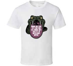 Raiders Of The Lost Ark Snake Shut Your Eyes Marion Movie Quotes T Shi
