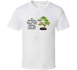 Karate Kid Bonsai Tree Miyagi Know Two Things Fish And Karate Movie Qu