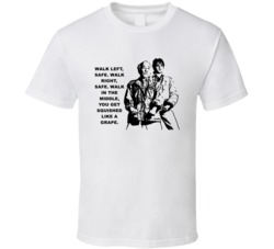 Karate Kid Mr Miyagi And Daniel Walk Left Safe Movie Quotes T Shirt