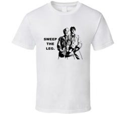 Karate Kid Mr Miyagi And Daniel Sweep The Leg Movie Quotes T Shirt