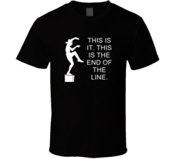 Karate Kid Crane Kick This Is The End Of The Line Movie Quotes T Shirt