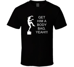 Karate Kid Crane Kick Get Him A Body Bag Movie Quotes T Shirt