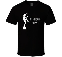 Karate Kid Crane Kick Finish Him Movie Quotes T Shirt