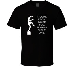 Karate Kid Crane Kick If Come From Inside You Movie Quotes T Shirt