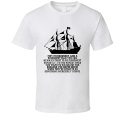Pirates Of The Caribbean Black Pearl Me Im Dishonest Movie Quotes T Sh