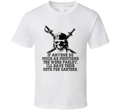 Pirates Of The Caribbean Skull And Swords Guts For Garters Movie Quote