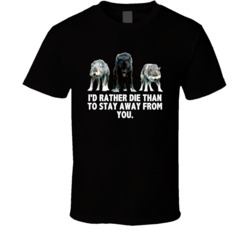 Twilight Wolf Pack Id Rather Die Movie Quotes T Shirt