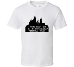Harry Potter Hogwarts The Truth Is Generally Preferable Movie Quotes T