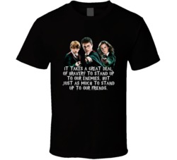 Harry Potter Hermione Ron Stand Up To Our Enemies Movie Quotes T Shirt