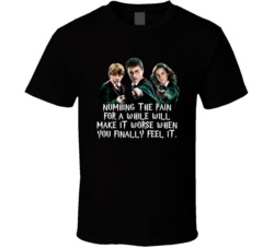 Harry Potter Hermione Ron Numbing The Pain For A While Movie Quotes T 