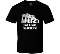Back To The Future Marty And Clock Tower Eat Lead Slackers Movie Quote