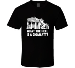 Back To The Future Marty And Clock Tower What The Hell Is A Gigawatt M