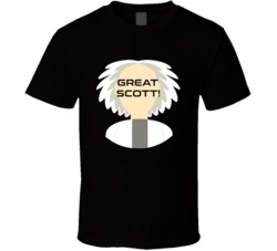 Back To The Future Doc Brown Great Scott Movie Quotes T Shirt