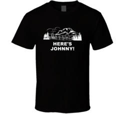 The Shining The Overlook Hotel Heres Johnny Movie Quotes T Shirt