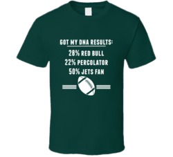 Got My Dna Results 50 Percent New York J Football Fan T Shirt